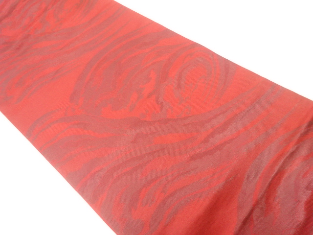 JAPANESE KIMONO / FUKURO OBI / SILK / WOVEN ROUGH WAVES